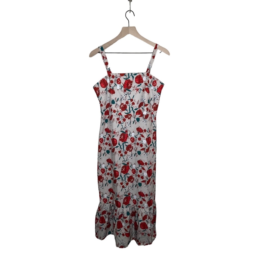 Anna Kaci Cute Floral Dress With Ruffled Bottom Size Medium